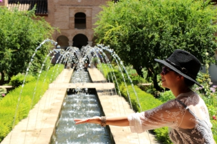  Granada, Alhambra, Jardines del Generalife, Andalucia, España